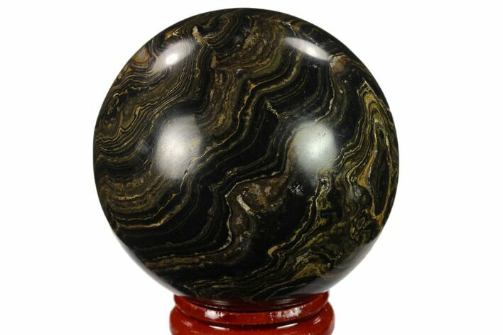 Polished Stromatolite (Greysonia) Sphere - Bolivia #134722